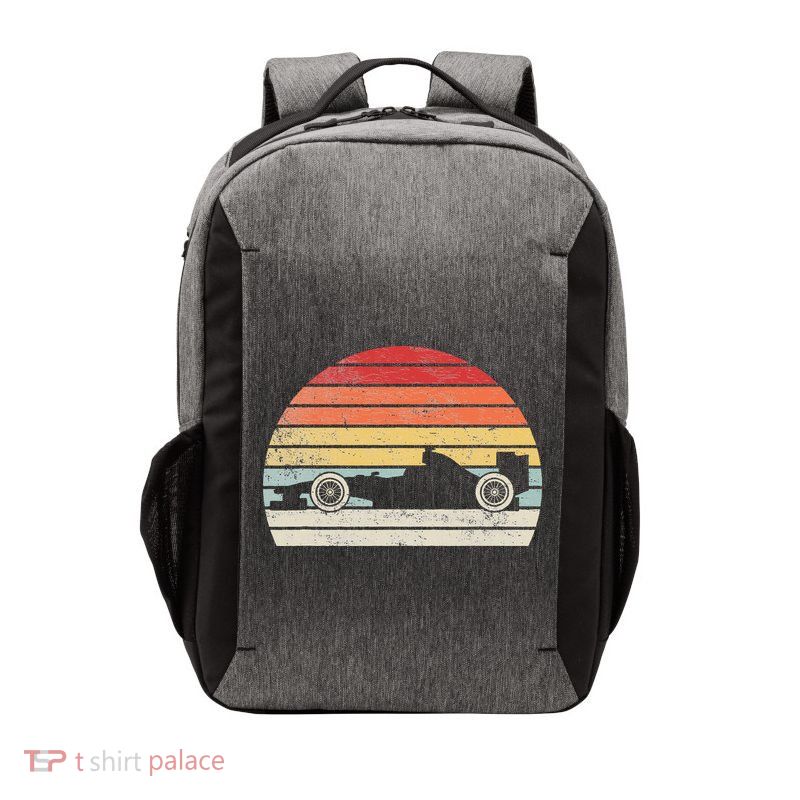 Vintage Retro Mechanic Sport Formula Race Car Vector Backpack