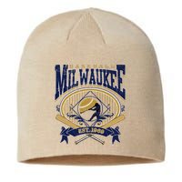 Vintage Retro Milwaukee Baseball Sustainable Beanie