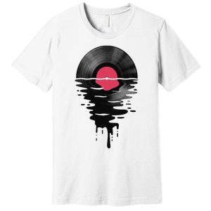 Vinyl Record Music Lp Classic 80s Sunset Premium T-Shirt