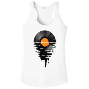 Vinyl Record Music Lp Classic 80s Sunset Ladies PosiCharge Competitor Racerback Tank