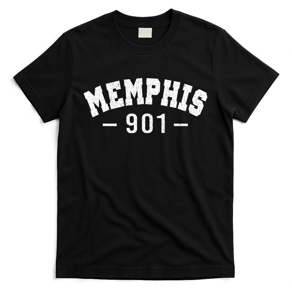 Vintage Retro Memphis City 901 Area Code Tennessee T-Shirt