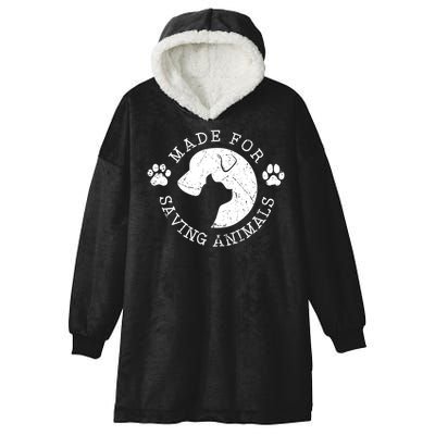 Vet Ranch Made For Saving Animals Hooded Wearable Blanket
