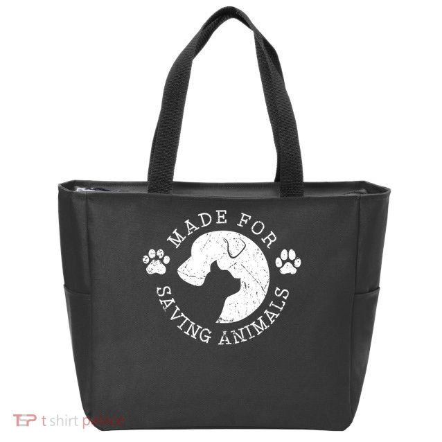 Vet Ranch Made For Saving Animals Zip Tote Bag