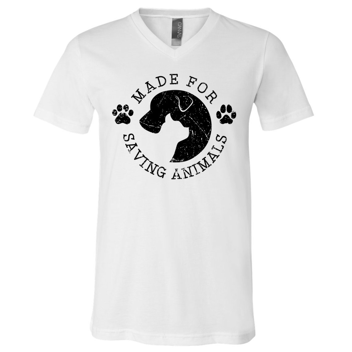 Vet Ranch Made For Saving Animals V-Neck T-Shirt