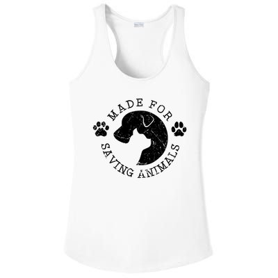 Vet Ranch Made For Saving Animals Ladies PosiCharge Competitor Racerback Tank