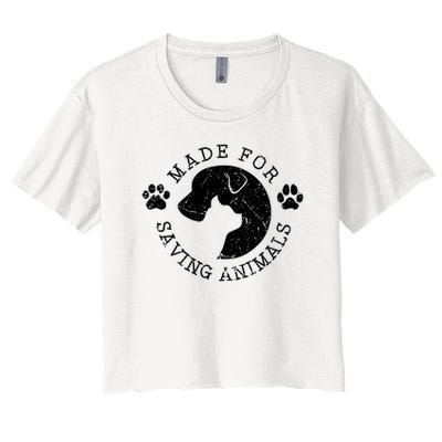 Vet Ranch Made For Saving Animals Crop Top