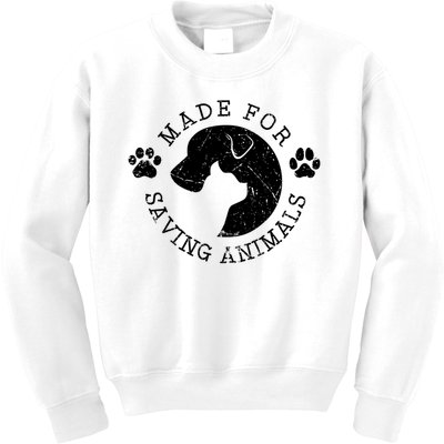 Vet Ranch Made For Saving Animals Kids Sweatshirt