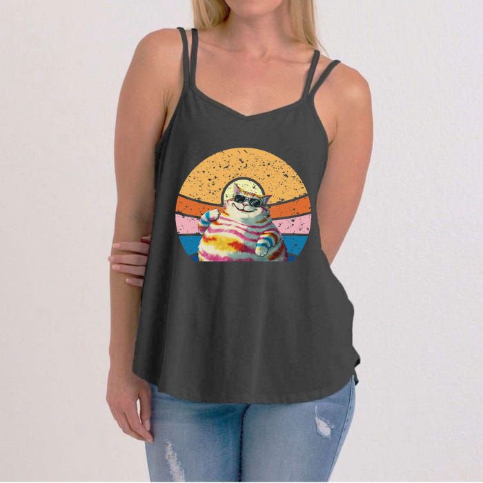 Vintage Retro Mid Century Modern Look Cats 50s 60s Style Women's Strappy Tank