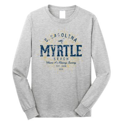 Vintage Retro Myrtle Beach Long Sleeve Shirt