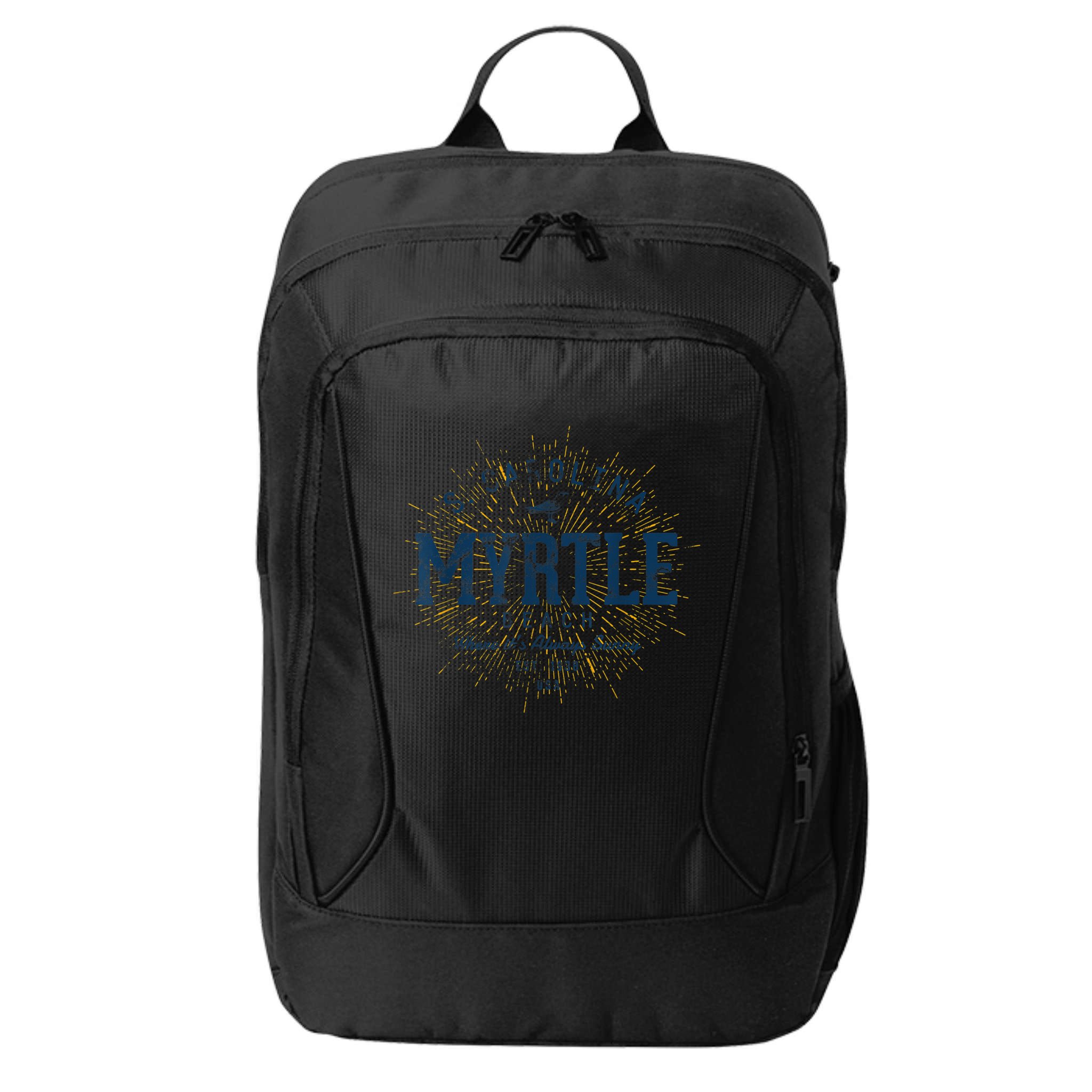 Vintage Retro Myrtle Beach City Backpack