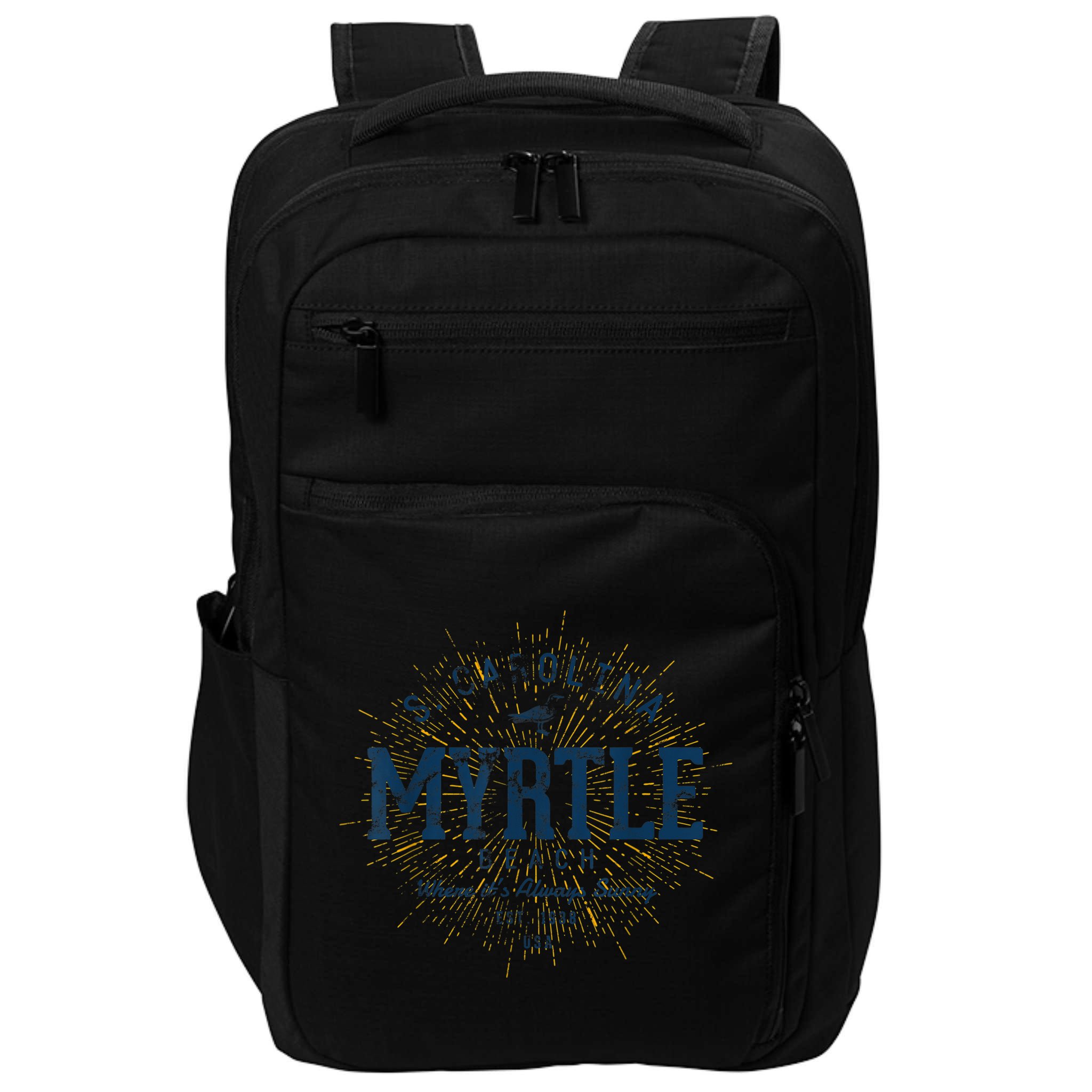 Vintage Retro Myrtle Beach Impact Tech Backpack