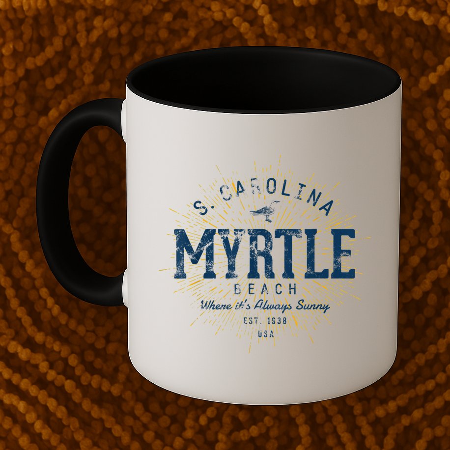 Vintage Retro Myrtle Beach Mug