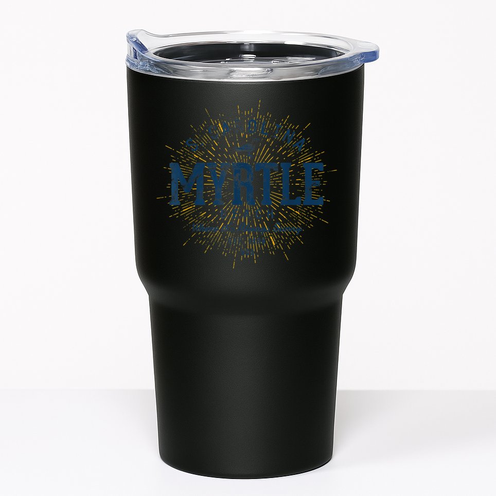 Vintage Retro Myrtle Beach Tumbler