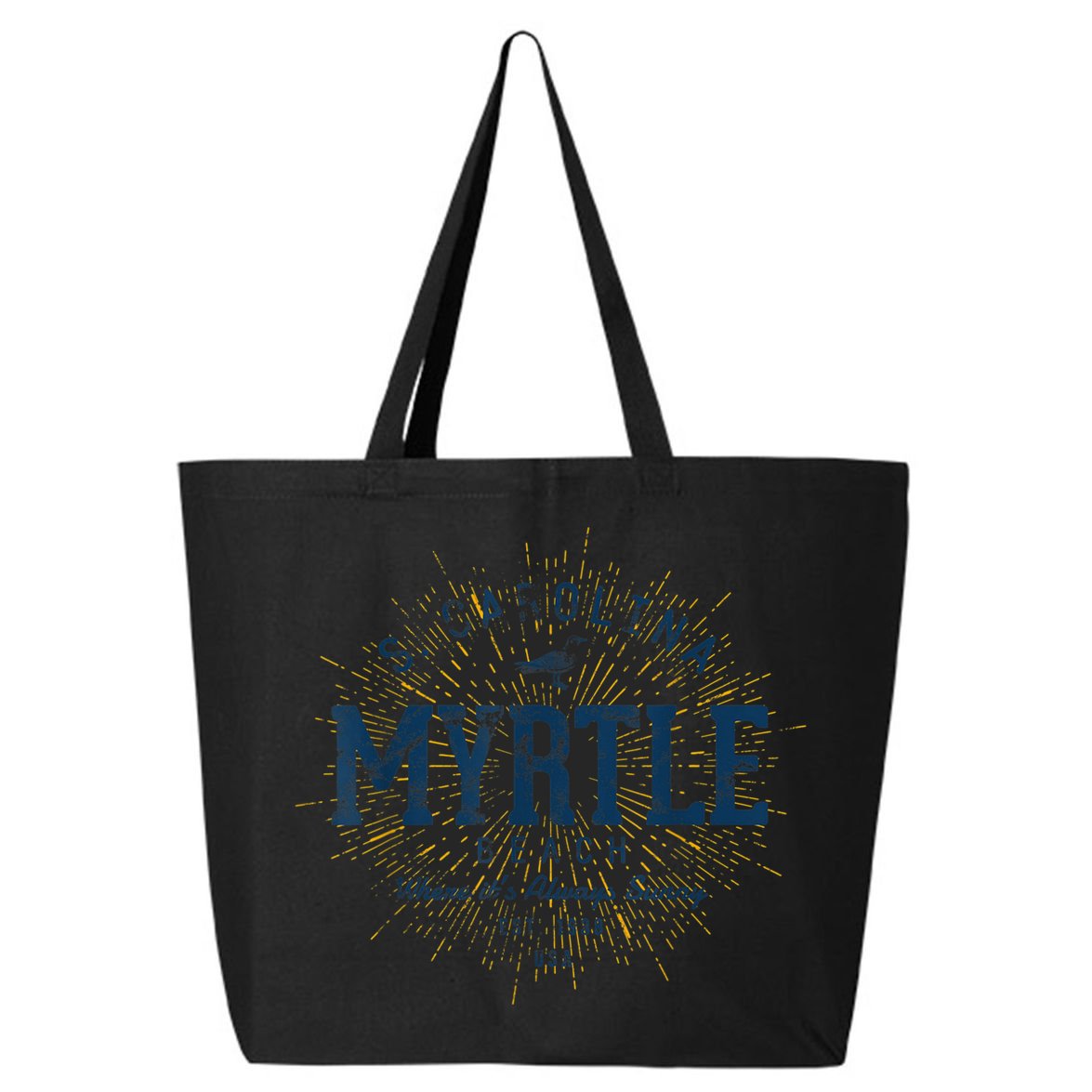 Vintage Retro Myrtle Beach 25L Jumbo Tote