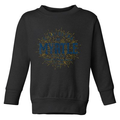 Vintage Retro Myrtle Beach Toddler Sweatshirt