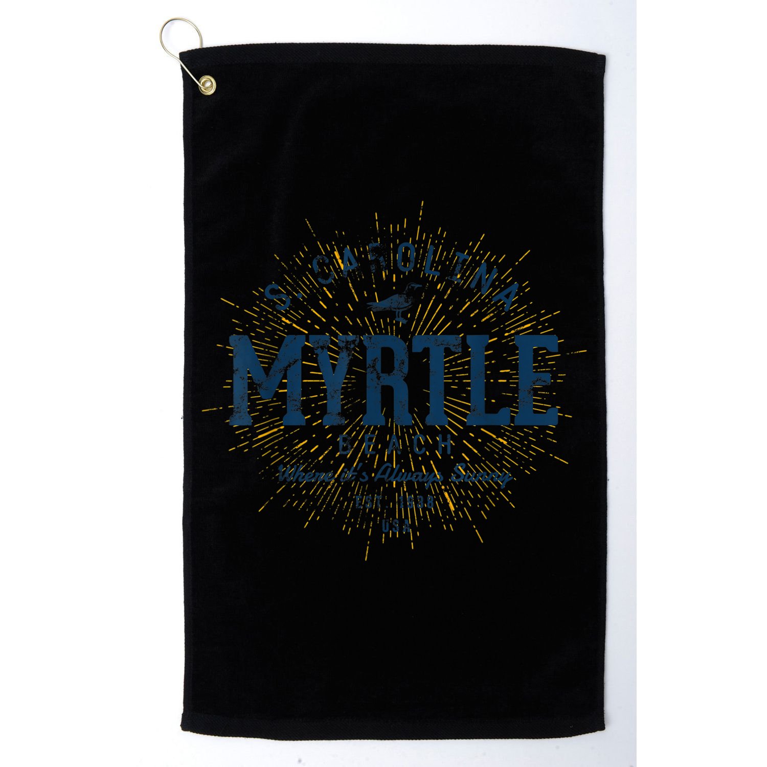 Vintage Retro Myrtle Beach Golf Towel