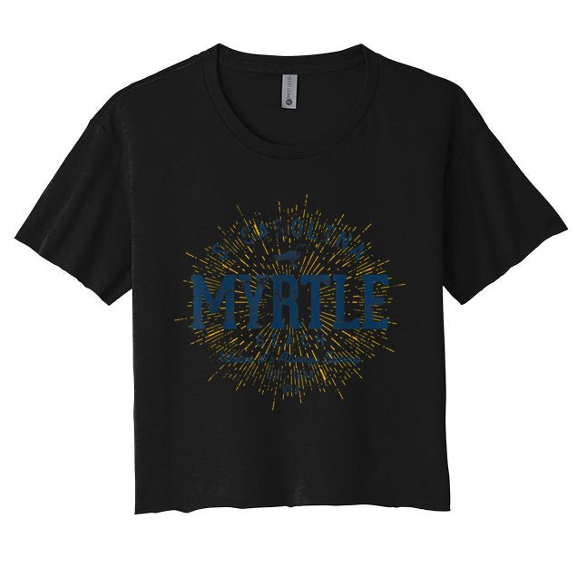 Vintage Retro Myrtle Beach Crop Top