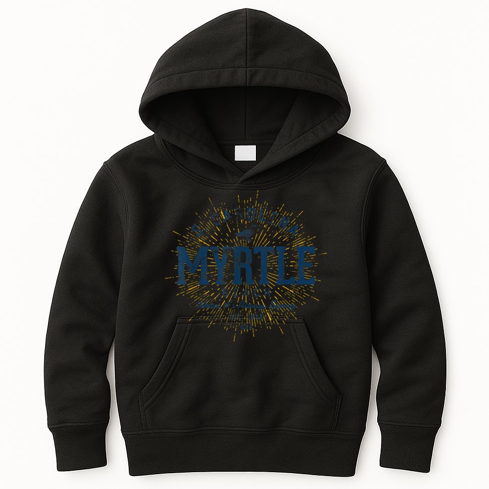 Vintage Retro Myrtle Beach Kids Hoodie