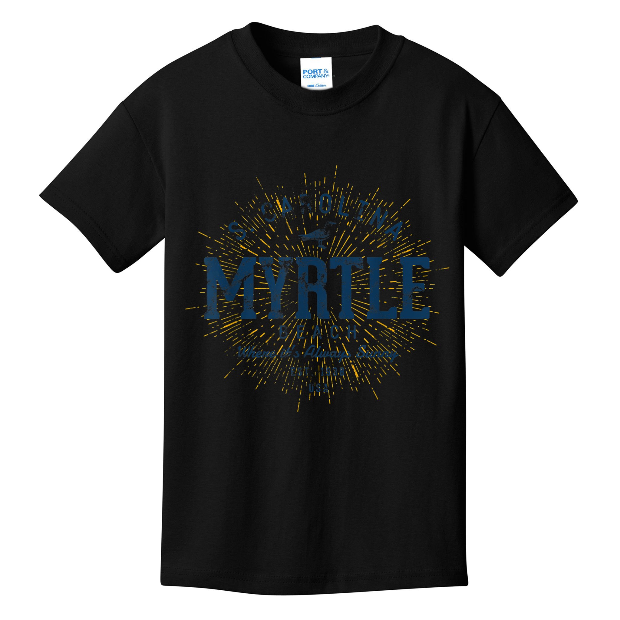 Vintage Retro Myrtle Beach Kids T-Shirt