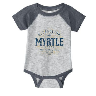 Vintage Retro Myrtle Beach Infant Baby Jersey Bodysuit