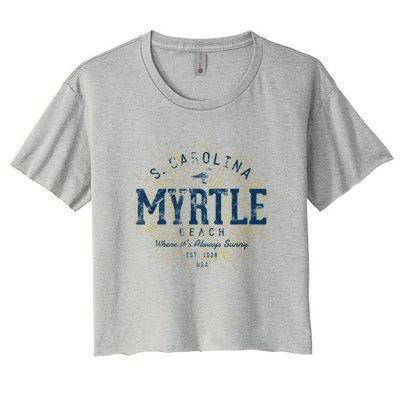 Vintage Retro Myrtle Beach Women's Crop Top Tee