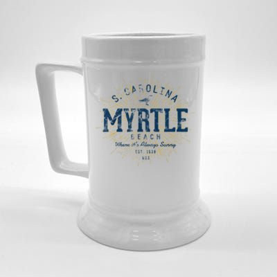 Vintage Retro Myrtle Beach Beer Stein