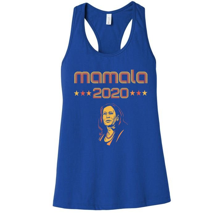 Vintage Retro Mamala 2020 Kamala Harris Madam Vice President Great Gift Women's Racerback Tank