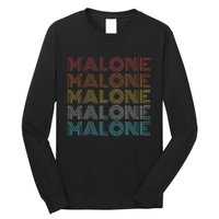 Vintage Retro Malone Long Sleeve Shirt