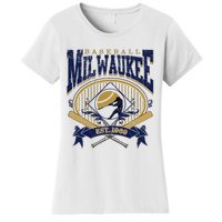 Vintage Retro Milwaukee Baseball Women's T-Shirt