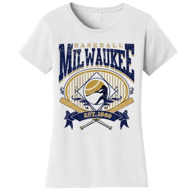 Vintage Retro Milwaukee Baseball Women's T-Shirt