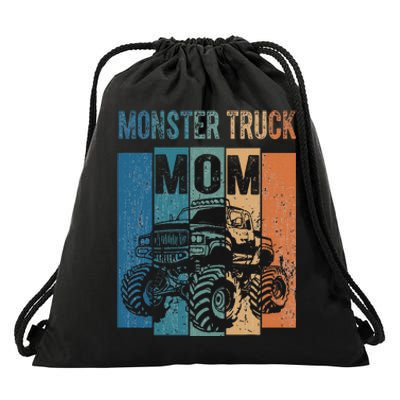 Vintage Racing Monster Truck Mom Suv Mama Fans Mothers Day Drawstring Bag