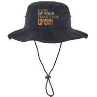Vintage Retro None Of Your Emails Are Finding Me Well Funny Bucket Hat