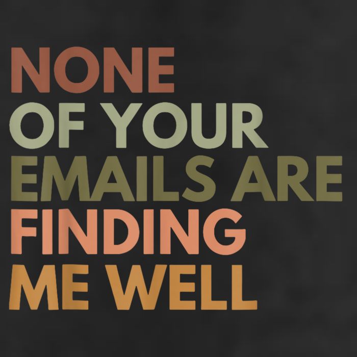 Vintage Retro None Of Your Emails Are Finding Me Well Funny Trucker Hat