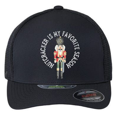 Vintage Retro Nutcracker Is My Favorite Season Christmas Flexfit Unipanel Trucker Cap