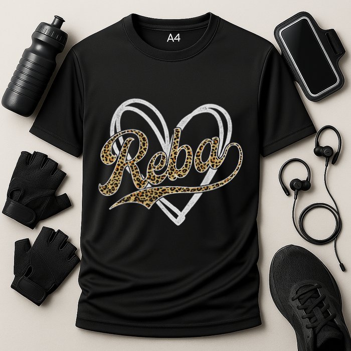 Vintage Reba Name Retro Style 70s 80s First Cooling Performance Crew T-Shirt