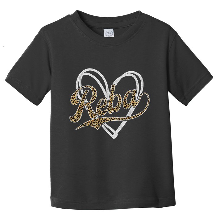 Vintage Reba Name Retro Style 70s 80s First Toddler T-Shirt