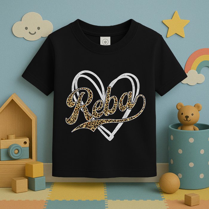 Vintage Reba Name Retro Style 70s 80s First Toddler T-Shirt
