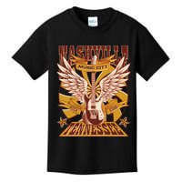Vintage Retro Nashville Tennessee Music City Rock Star Kids T-Shirt