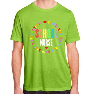 Vintage Rn Nursing School Nurse Graduation Day Love Heart Cute Gift Adult ChromaSoft Performance T-Shirt