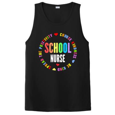 Vintage Rn Nursing School Nurse Graduation Day Love Heart Cute Gift PosiCharge Competitor Tank