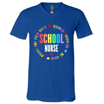 Vintage Rn Nursing School Nurse Graduation Day Love Heart Cute Gift V-Neck T-Shirt