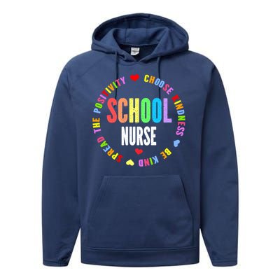 Vintage Rn Nursing School Nurse Graduation Day Love Heart Cute Gift Performance Fleece Hoodie