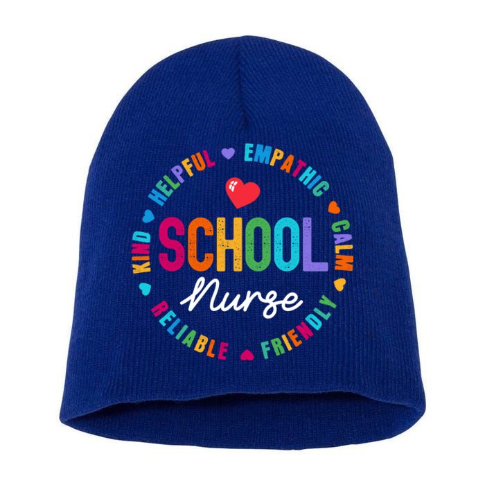 Vintage Rn Nursing School Nurse Graduation Day Love Heart Gift Short Acrylic Beanie