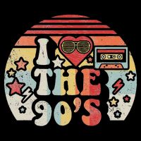 Vintage Retro Nineties 1990s 90s I Love The 90's Gift Bucket Hat
