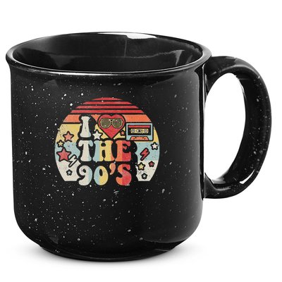 Vintage Retro Nineties 1990s 90s I Love The 90's Gift 15oz Campfire Ceramic Mug