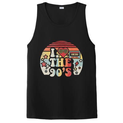 Vintage Retro Nineties 1990s 90s I Love The 90's Gift PosiCharge Competitor Tank