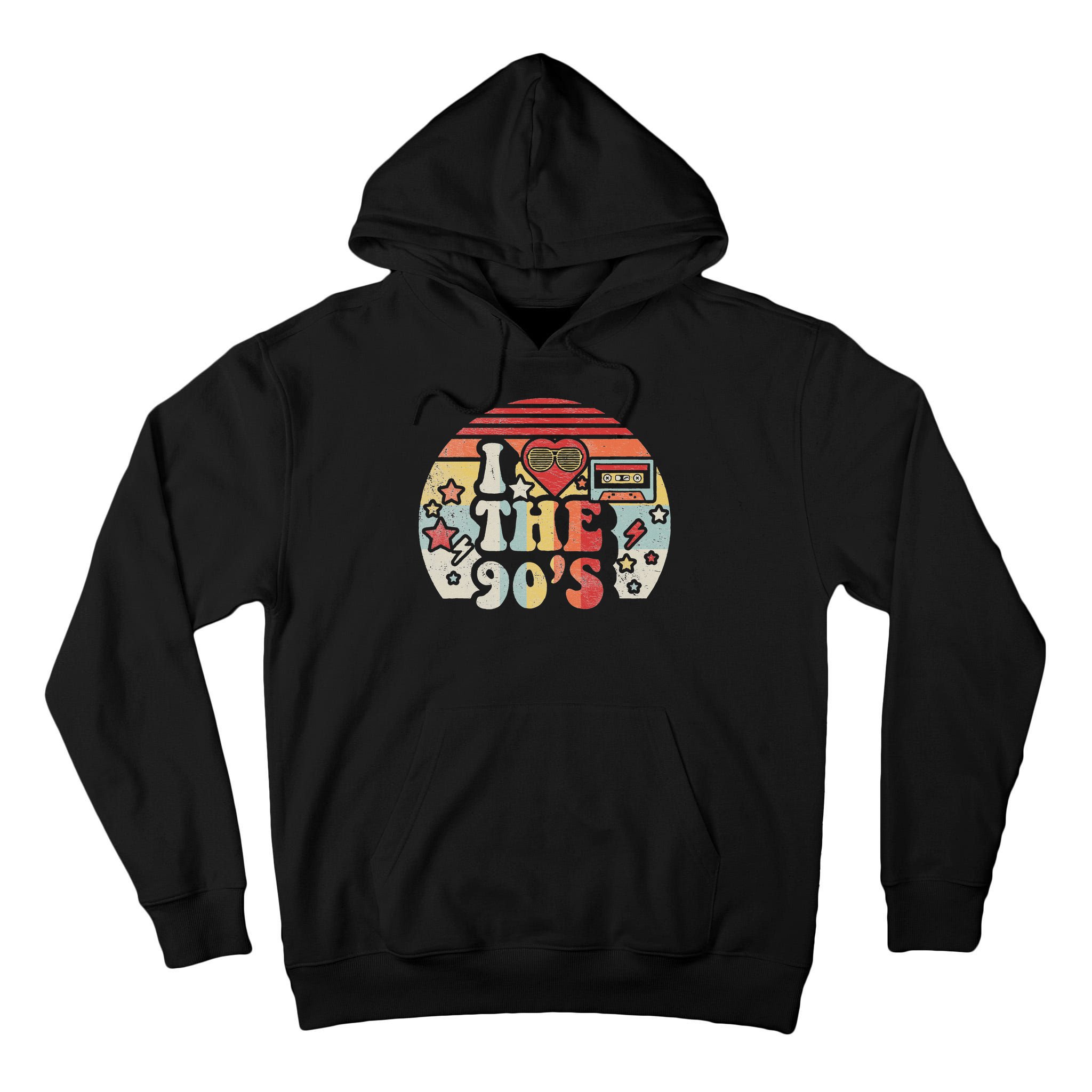 Vintage Retro Nineties 1990s 90s I Love The 90's Gift Tall Hoodie