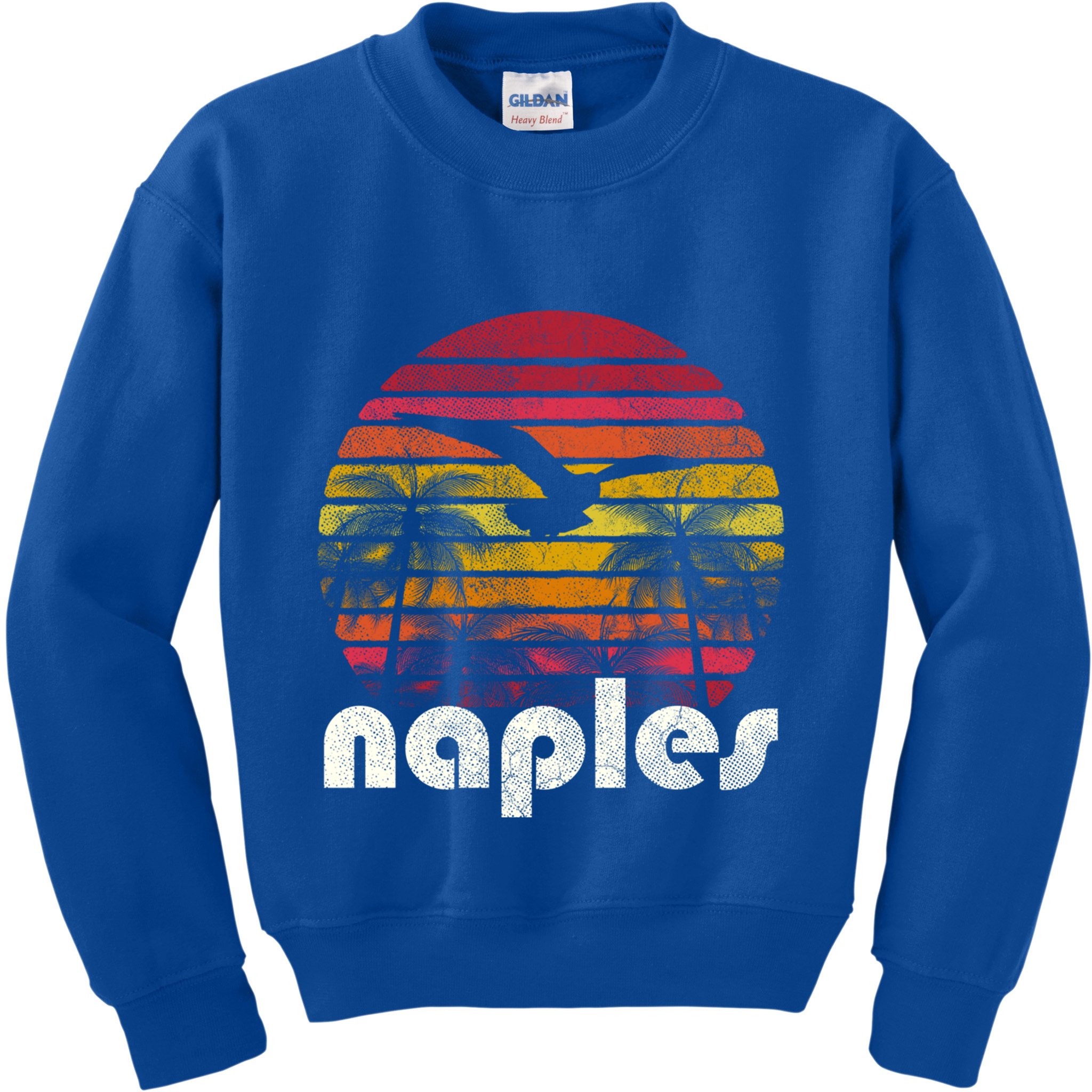 Vintage Retro Naples Fl Florida 70S 80S Style Great Gift Kids Sweatshirt