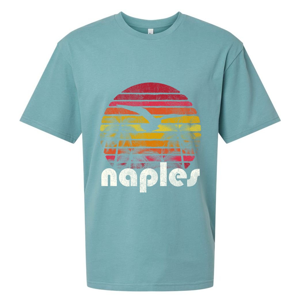 Vintage Retro Naples Fl Florida 70S 80S Style Great Gift Sueded Cloud Jersey T-Shirt
