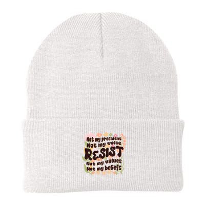 Vintage RESIST Not My President Voice Values Beliefs Anti Trump Beanie